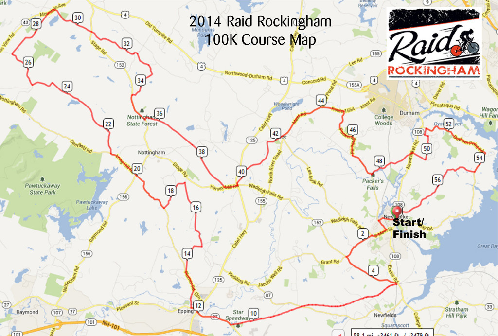 Raid Rockingham 2014 course